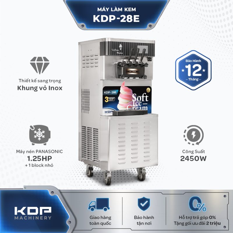 Máy Làm Kem Tươi 3 Vòi KDP-28E