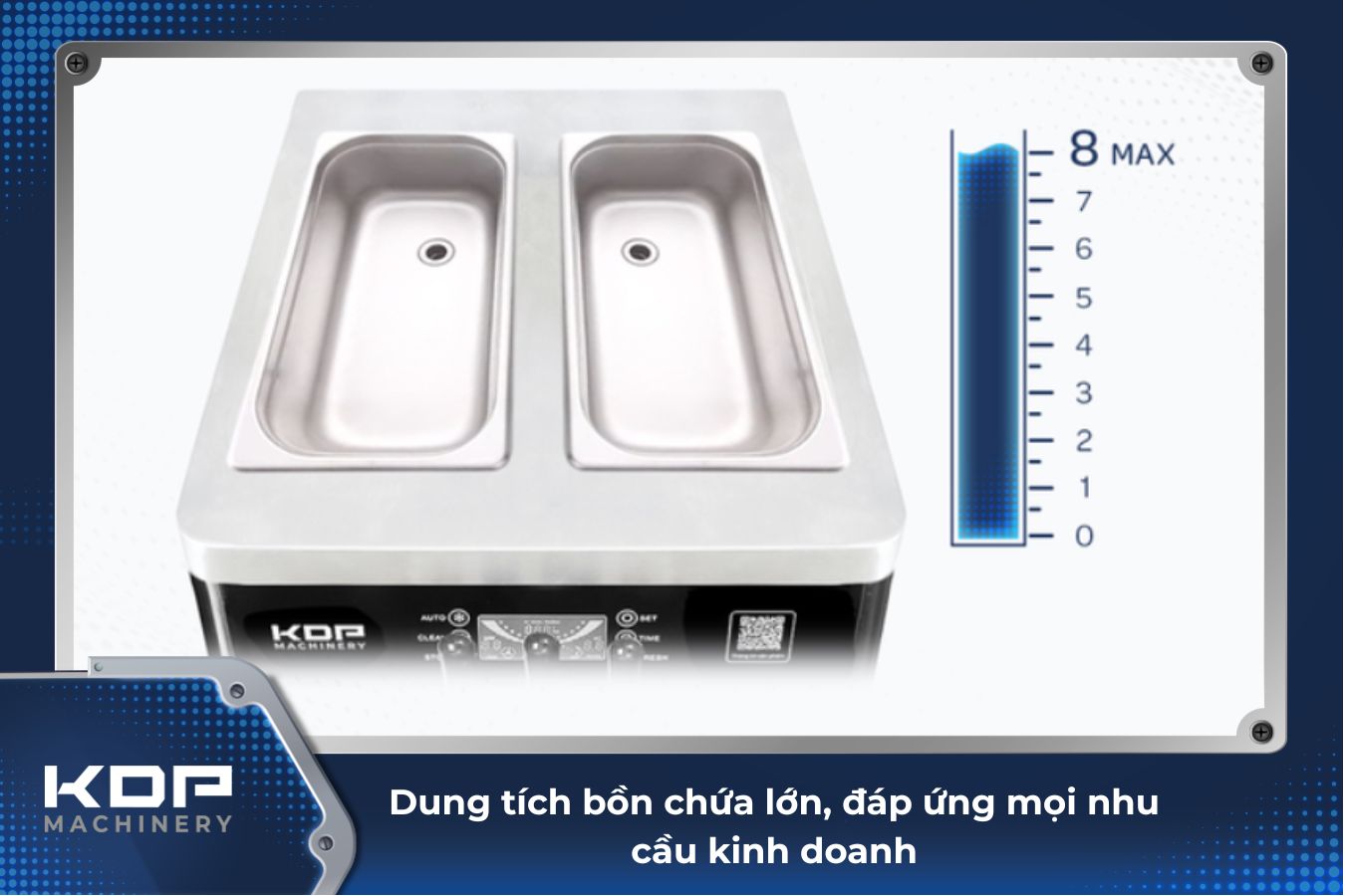 Máy làm kem tươi KDP-36E 13 2 bồn chứa kem máy làm kem tươi KDP-36E