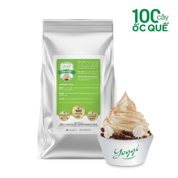 Bột làm kem tươi Yoggi vị tiramisu