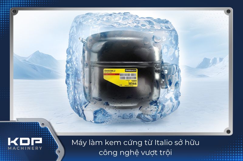Máy làm kem cứng KDP-18 9 Block lạnh máy làm kem cứng KDP-18 từ Italio