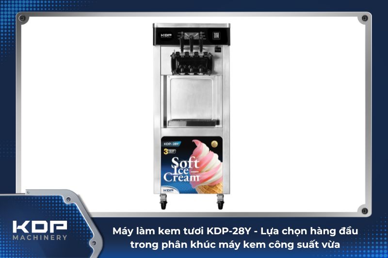 Máy làm kem tươi KDP-28Y chính là lựa chọn hàng đầu trong phân khúc máy kem công suất vừa