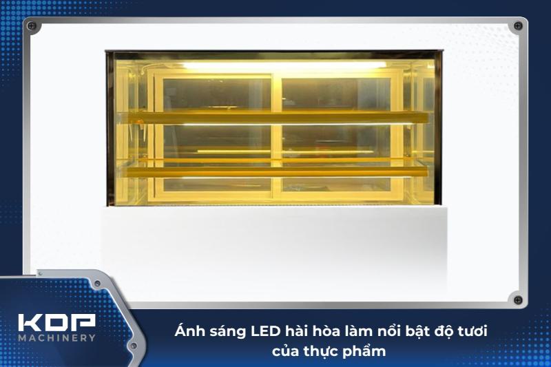 Tủ trưng bày KDP-BD12 áp dụng đèn LED trắng, vàng 