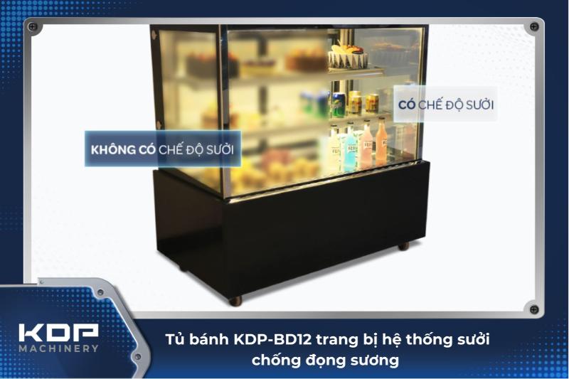 Tủ KDP - BD12 trang bị hệ thống chống đọng sương 