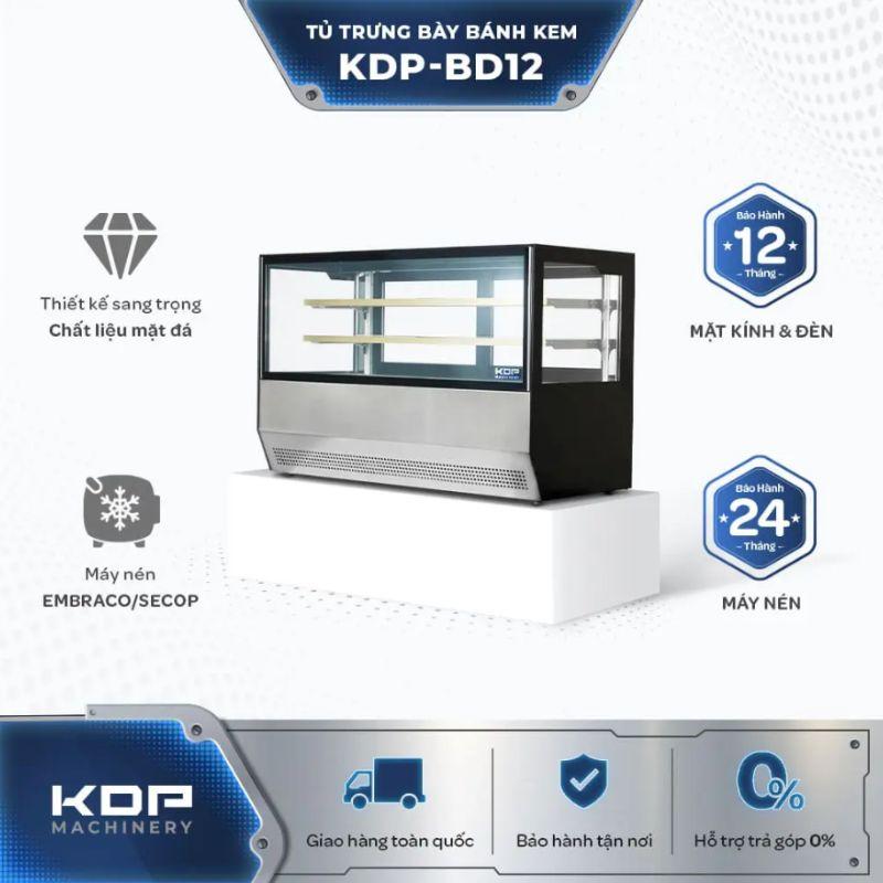 Tủ trưng bày bánh mặt kính KDP-BD12