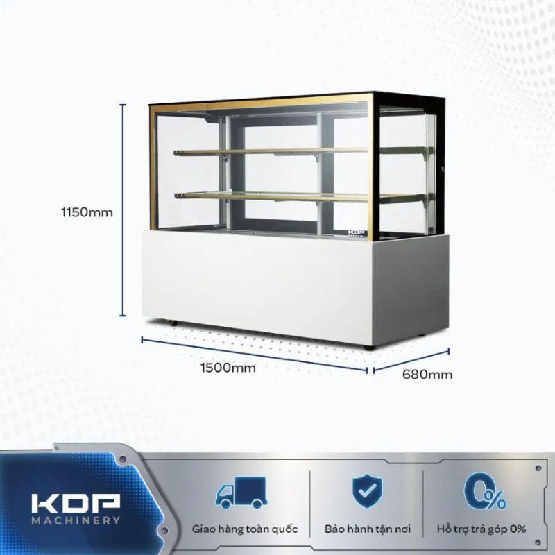 Kích thước tủ trưng bày mặt kính KDP-DD15