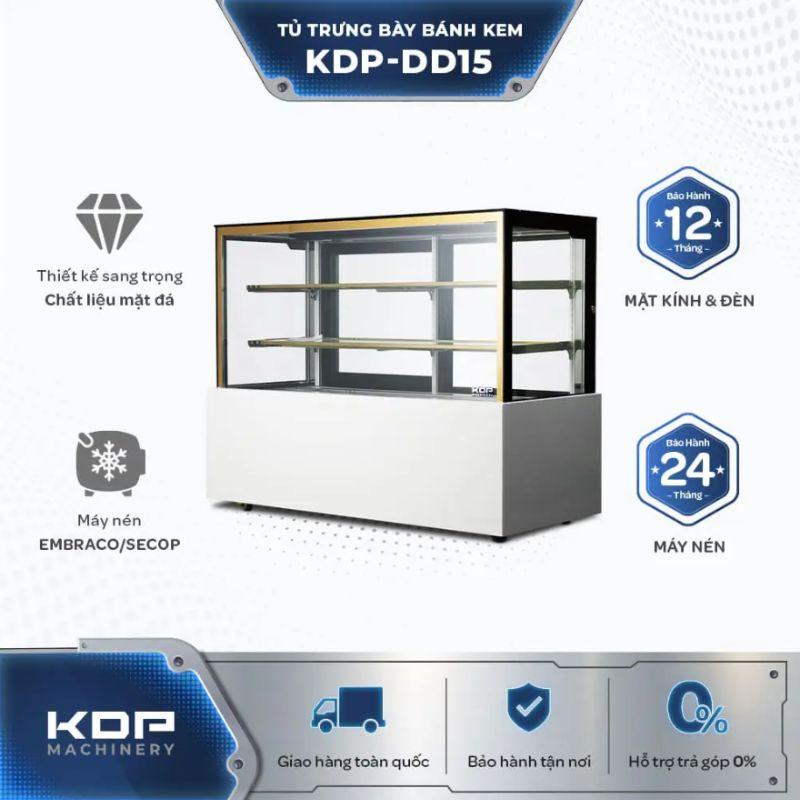 Tủ trưng bày bánh mặt kính KDP-DD15