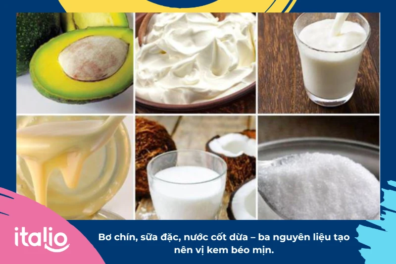 Nguyên liệu làm kem bơ 