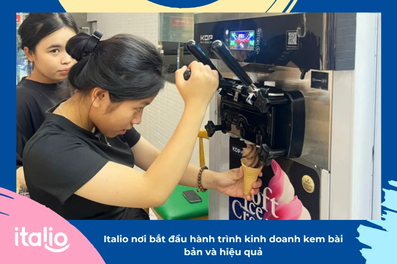 Mua máy làm kem tươi tại Italio 