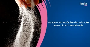 Tại sao cho muối ăn vào máy làm kem
