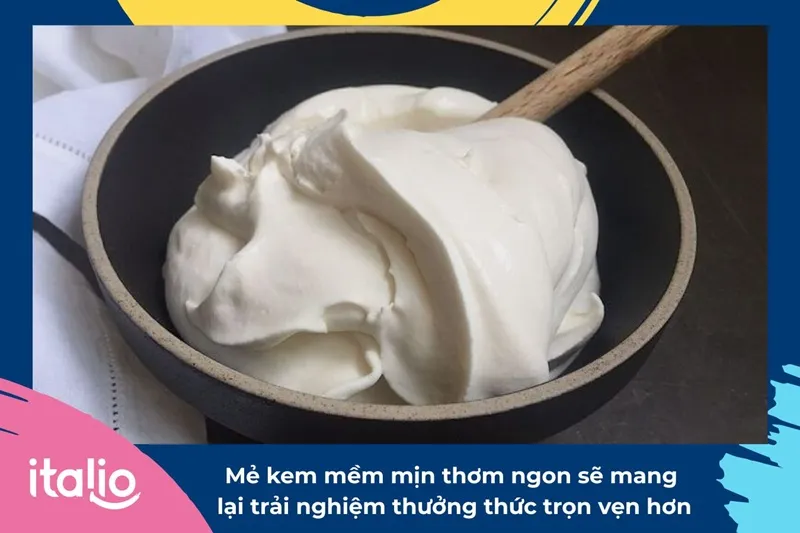 Mẻ kem mềm mịn thơm ngon sẽ mang lại trải nghiệm thưởng thức trọn vẹn hơn