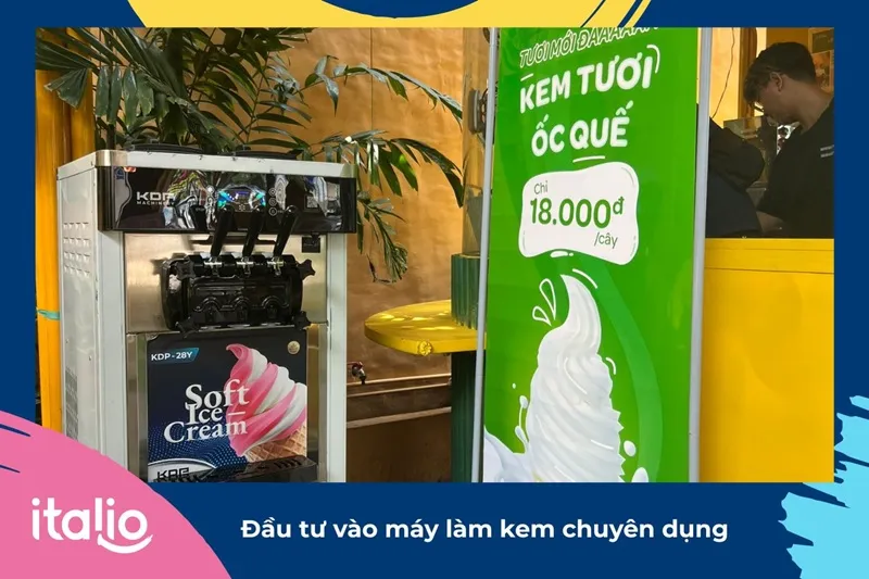 Đầu tư vào máy làm kem chuyên dụng 