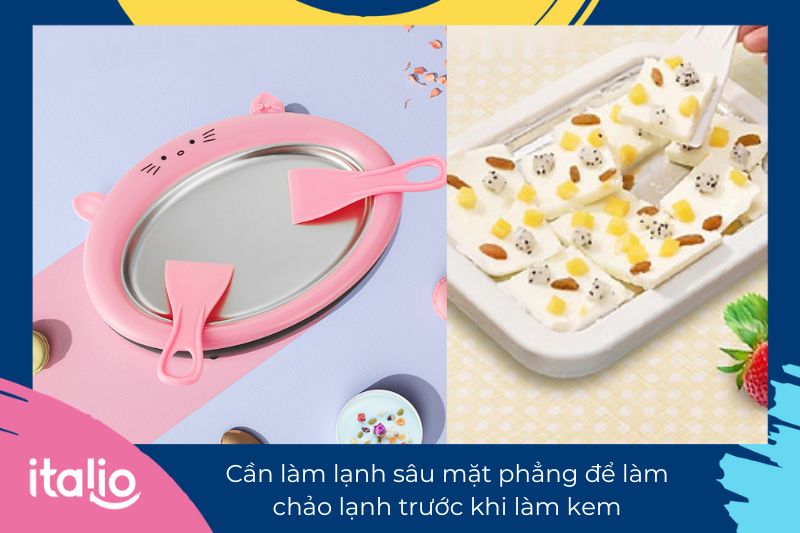 Cách làm kem cuộn Thái Lan không cần máy chỉ 4 bước 2 Italio chia sẻ cách làm kem cuộn thái lan không cần máy