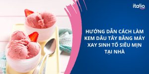 Cách làm kem dâu tây bằng máy xay sinh tố