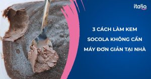 cach lam kem socola khong can may