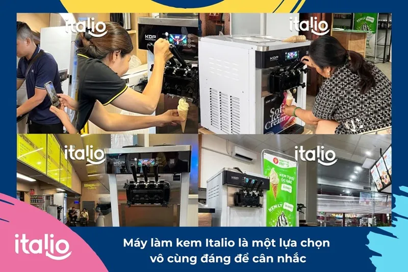 Hướng dẫn sử dụng máy làm kem tươi 3 Máy làm kem Italio là một lựa chọn đáng cân nhắc