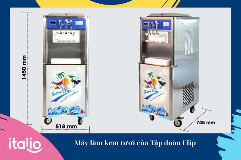 Elip Việt Nam mang đến nhiều lựa chọn về máy làm kem