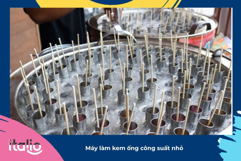 Máy làm kem ống công suất nhỏ