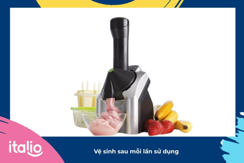Máy làm kem trái cây Yonanas: Cách dùng, lợi ích và phân loại 3 Vệ sinh máy làm kem trái cây Yonanas sau mỗi lần sử dụng