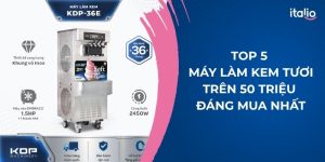 Top 5 Máy Làm Kem Tươi Trên 50 Triệu Đáng Mua Nhất