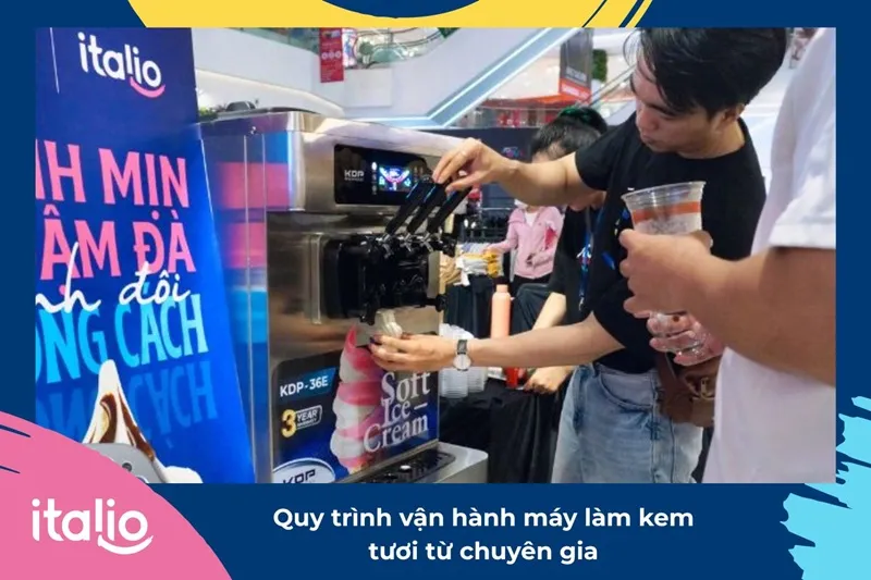 Quy trình vận hành máy làm kem tươi từ chuyên gia 