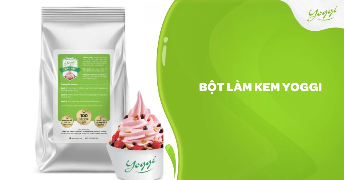 Bột làm kem tươi YoGgi chính hãng công ty Italio